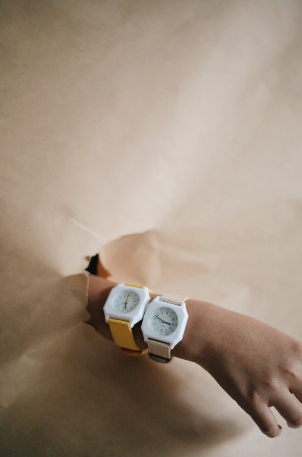 Mini Kyomo beige eco-friendly kids watch- Latte