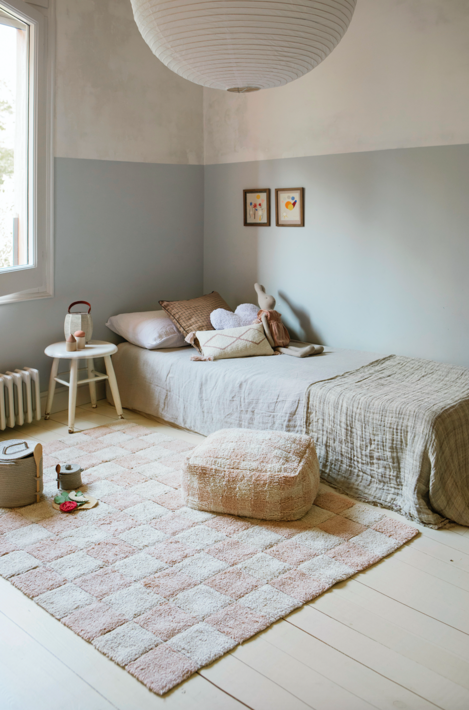 Washable rug-Kitchen tiles rose