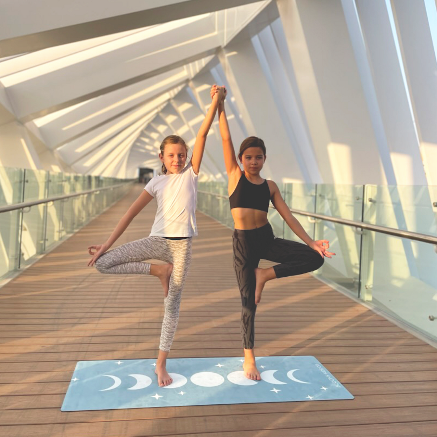 Kids yoga mat-Moon phases