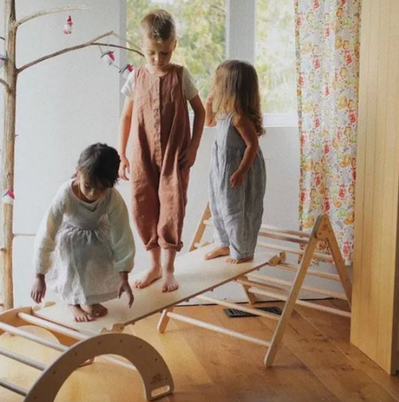Wooden pikler premium set