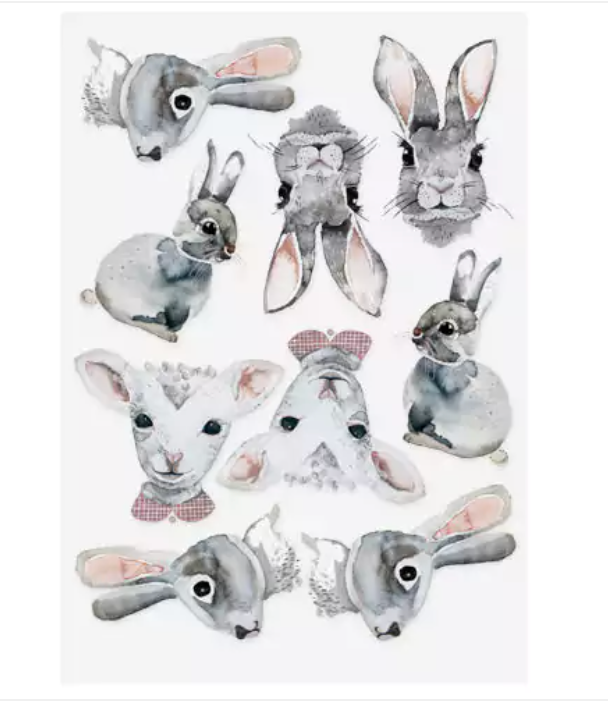 Easter bunnies - Kids organic vegan tattoos