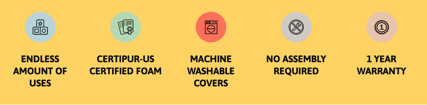 Kiddie couch play sofa for kids- Orchid Purple