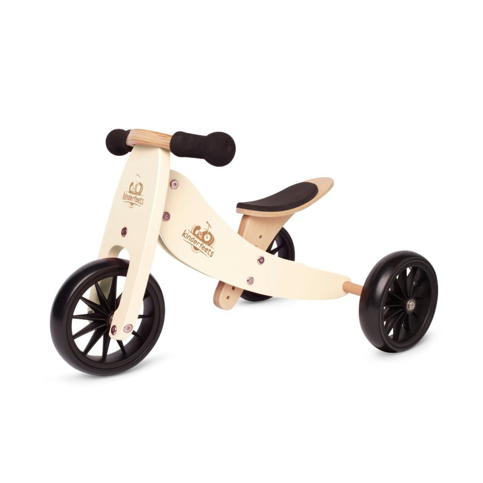 2-IN-1 TINY TOT TRICYCLE & BALANCE BIKE - CREAM