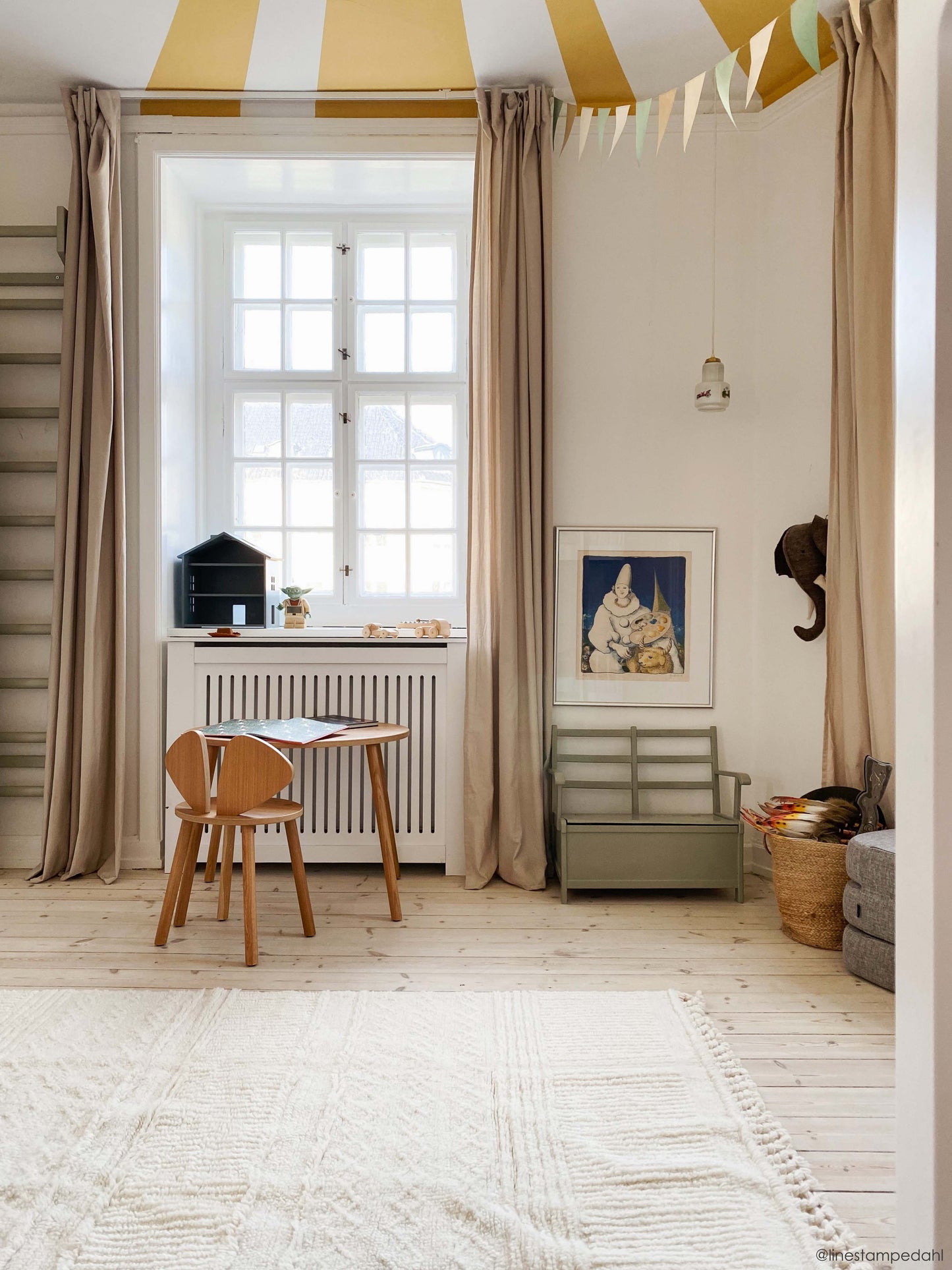 Woolable washable rug – Ari sheep white-Small