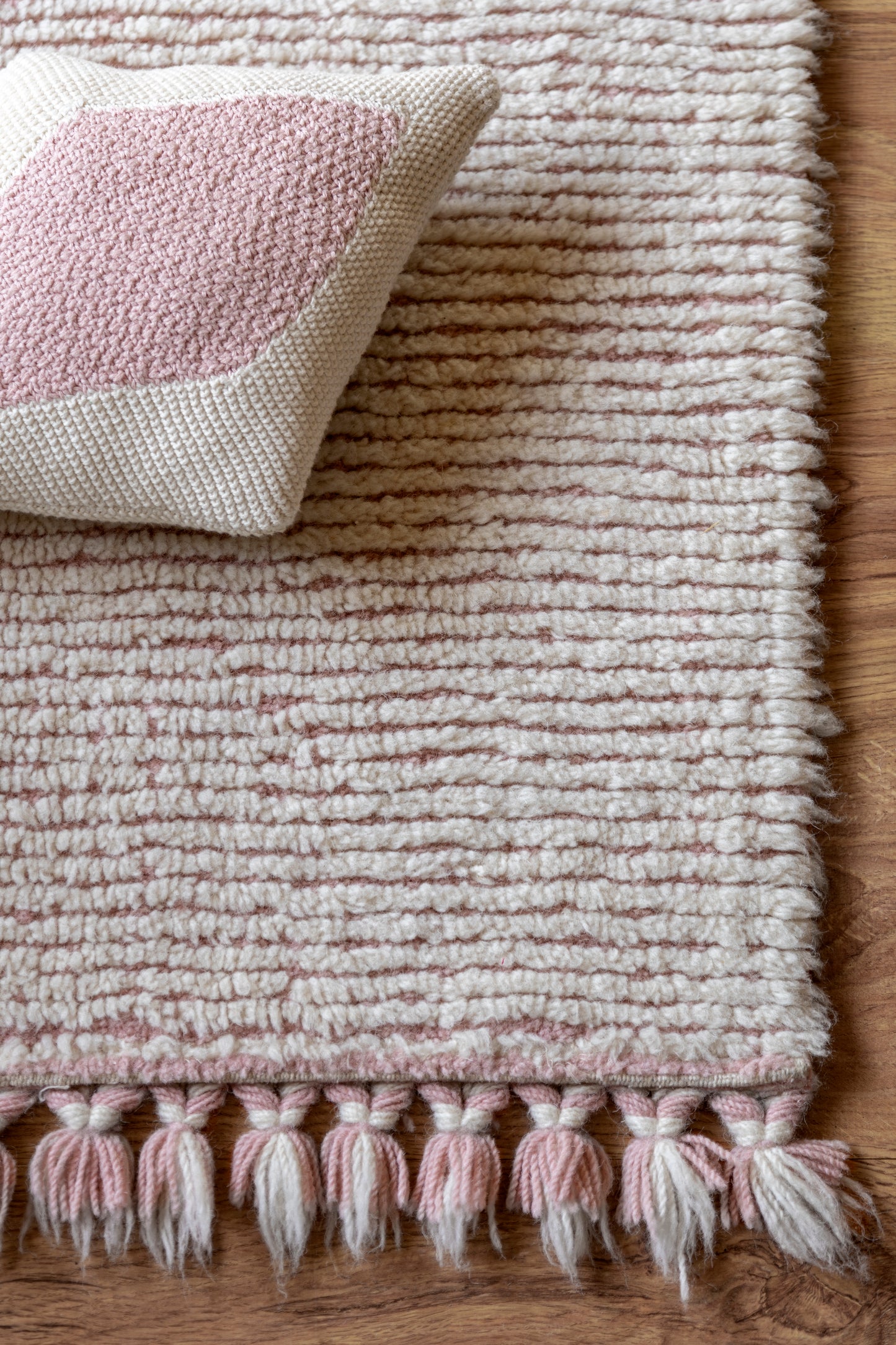 Woolable washable rug – Koa Pink