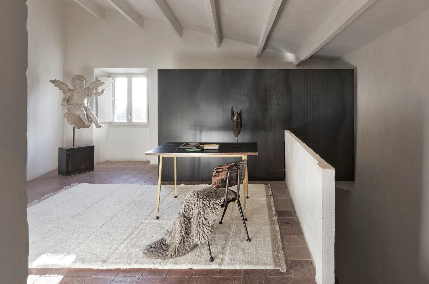 Woolly sheep rug- Grey