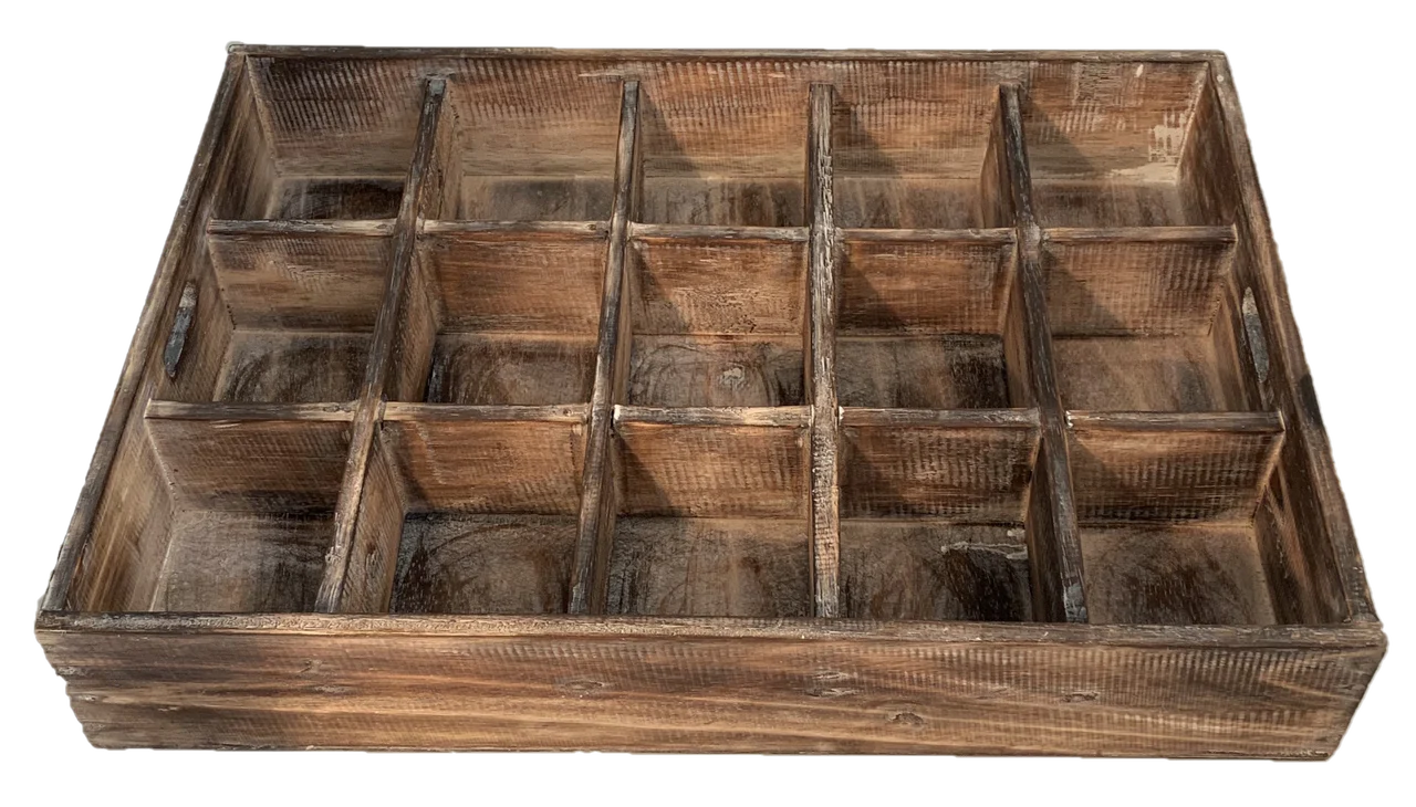 Wooden sorting tray