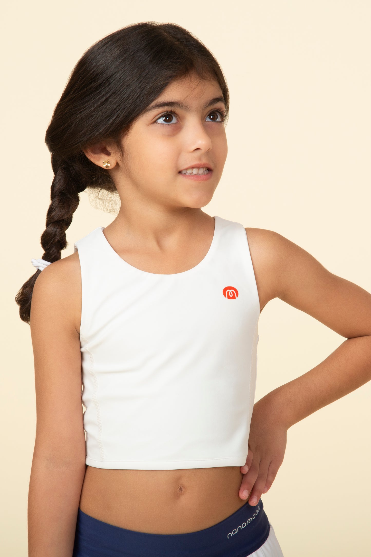 Flow sport crop top- Pure White