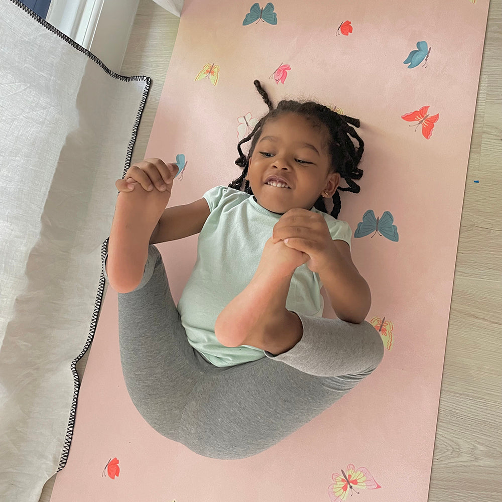 Kids yoga mat-Butterflies