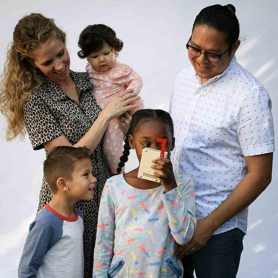 Purple L'il Mib wooden handmade voice recorder