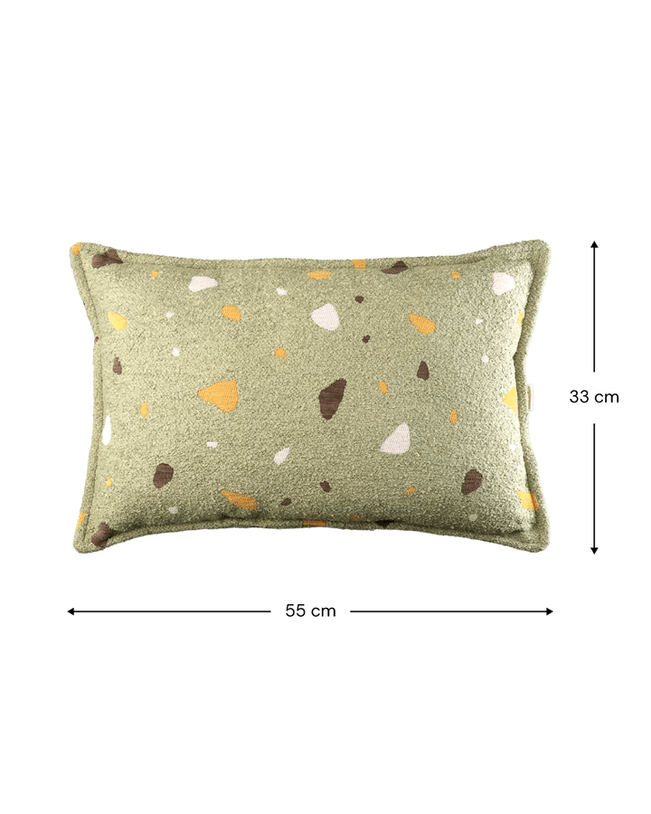 Wigiwama bolster cushion- Terrazzo Moss (Pre-order)
