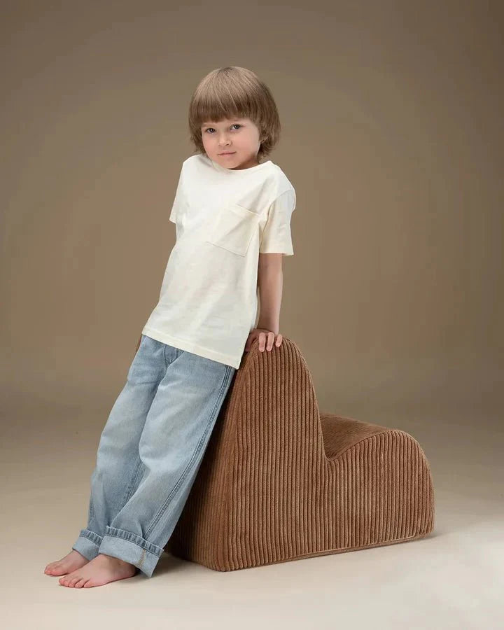 Wigiwama corduroy cloud chair- Toffee (Pre-order)