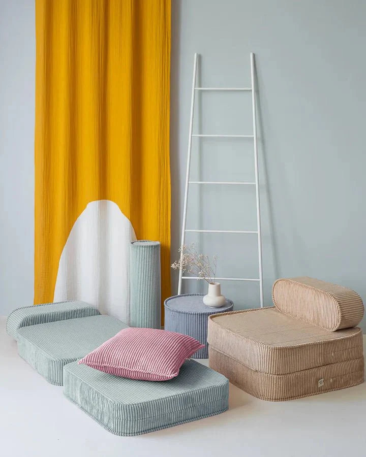 Wigiwama corduroy flip chair- Peppermint (Pre-order)