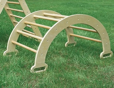 3 pieces wooden climbing set - Natural