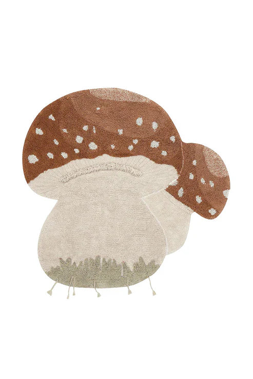 Washable mushrooms rug Boletus
