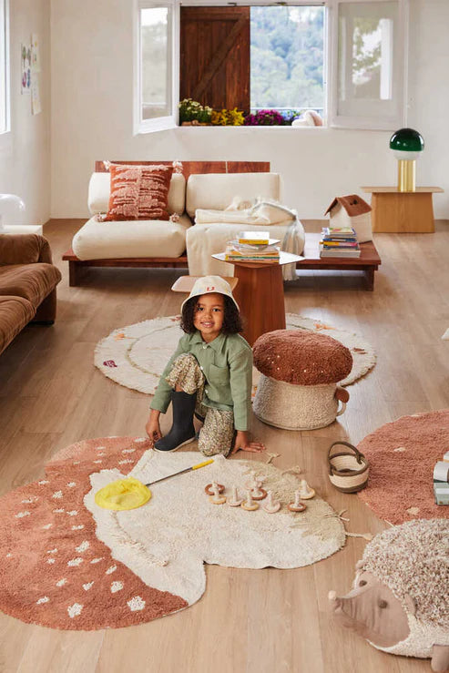 Washable mushrooms rug Boletus