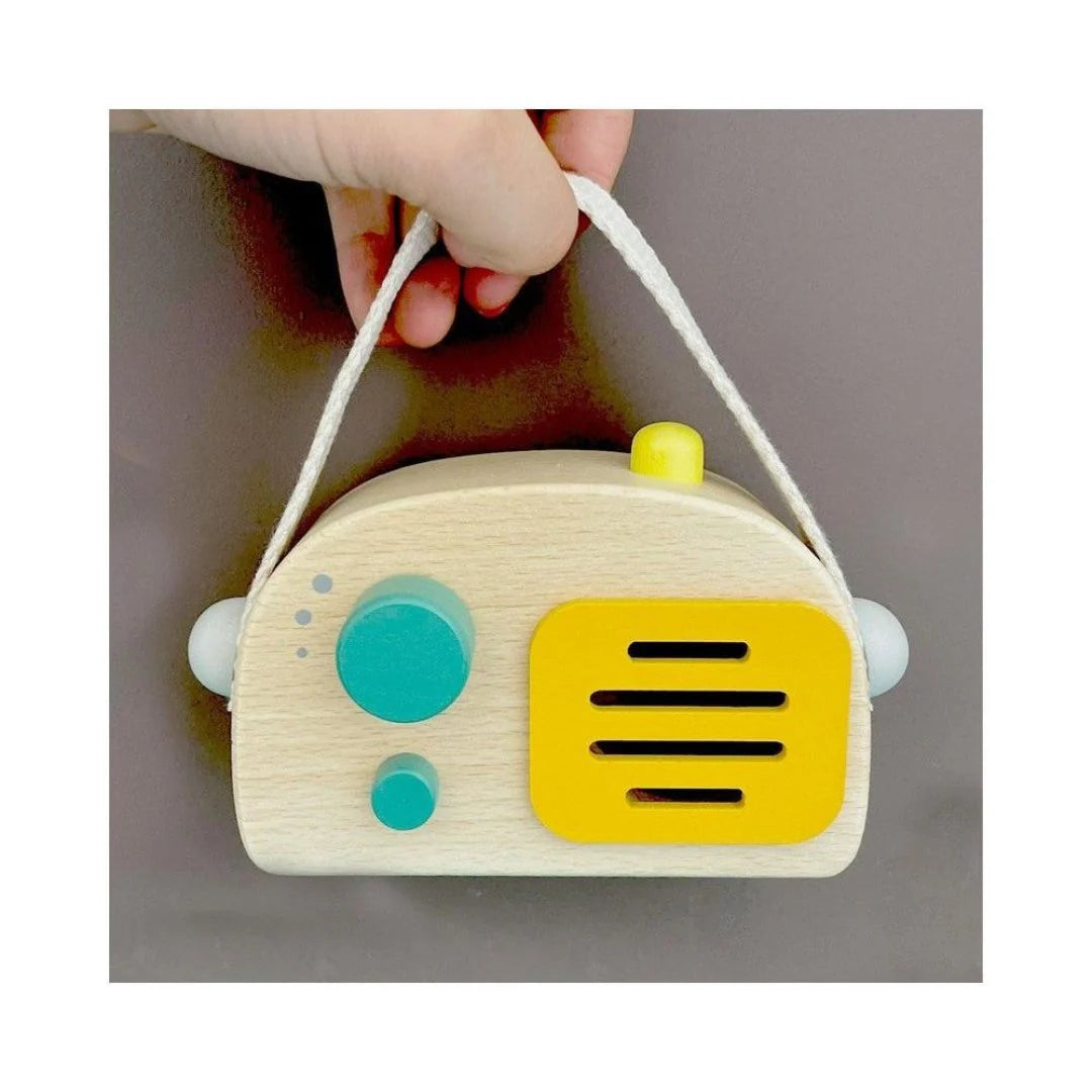 Wooden radio music box