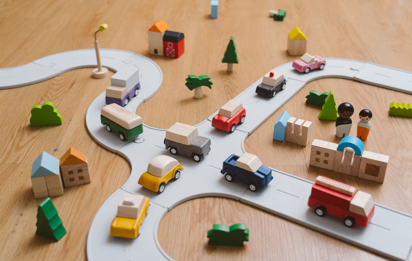 Planworld wooden vehicles set of 5