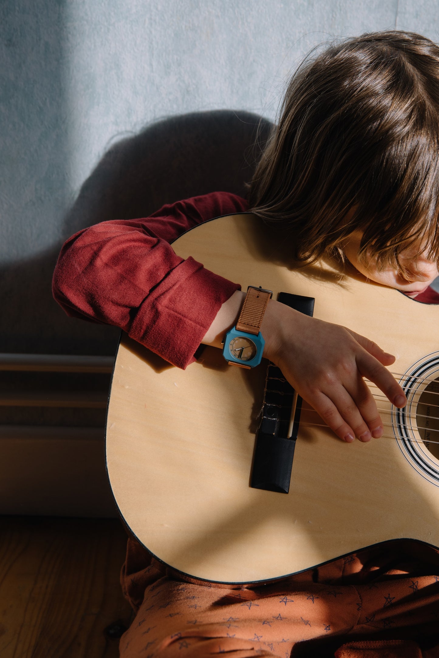 Mini Kyomo Havana sky eco friendly kids watch - Beige + Blue