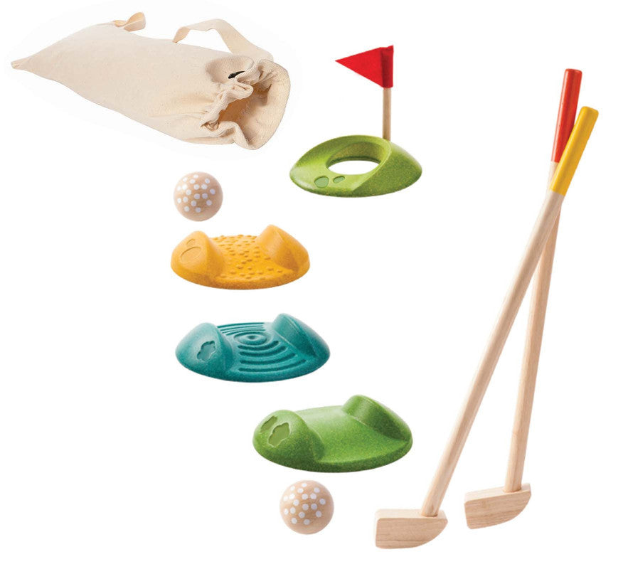 Kids wooden golf set