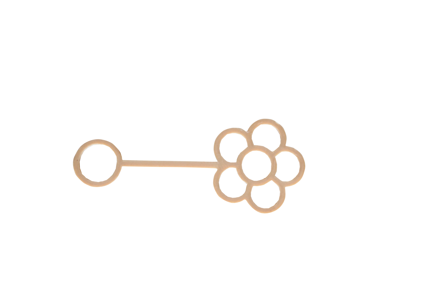 Flower biodegradable eco bubble wand