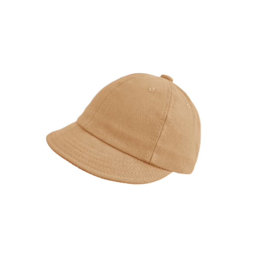 Kids organic cotton soft cap - Beige