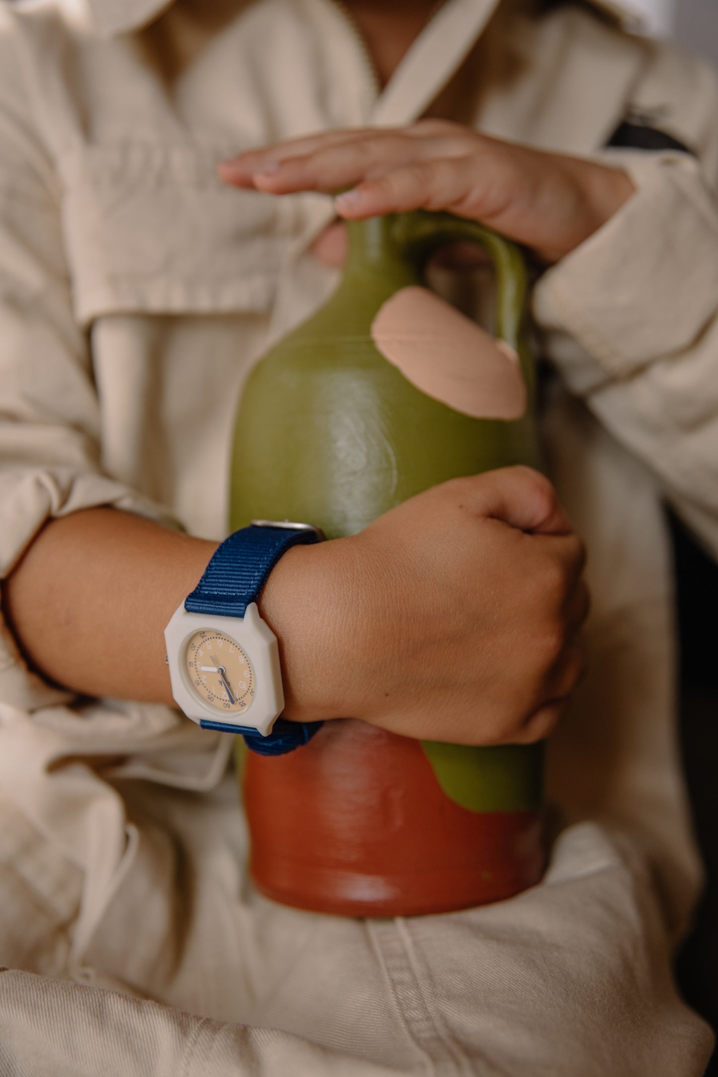 Mini Kyomo blue & white eco friendly kids watch - Deep sea