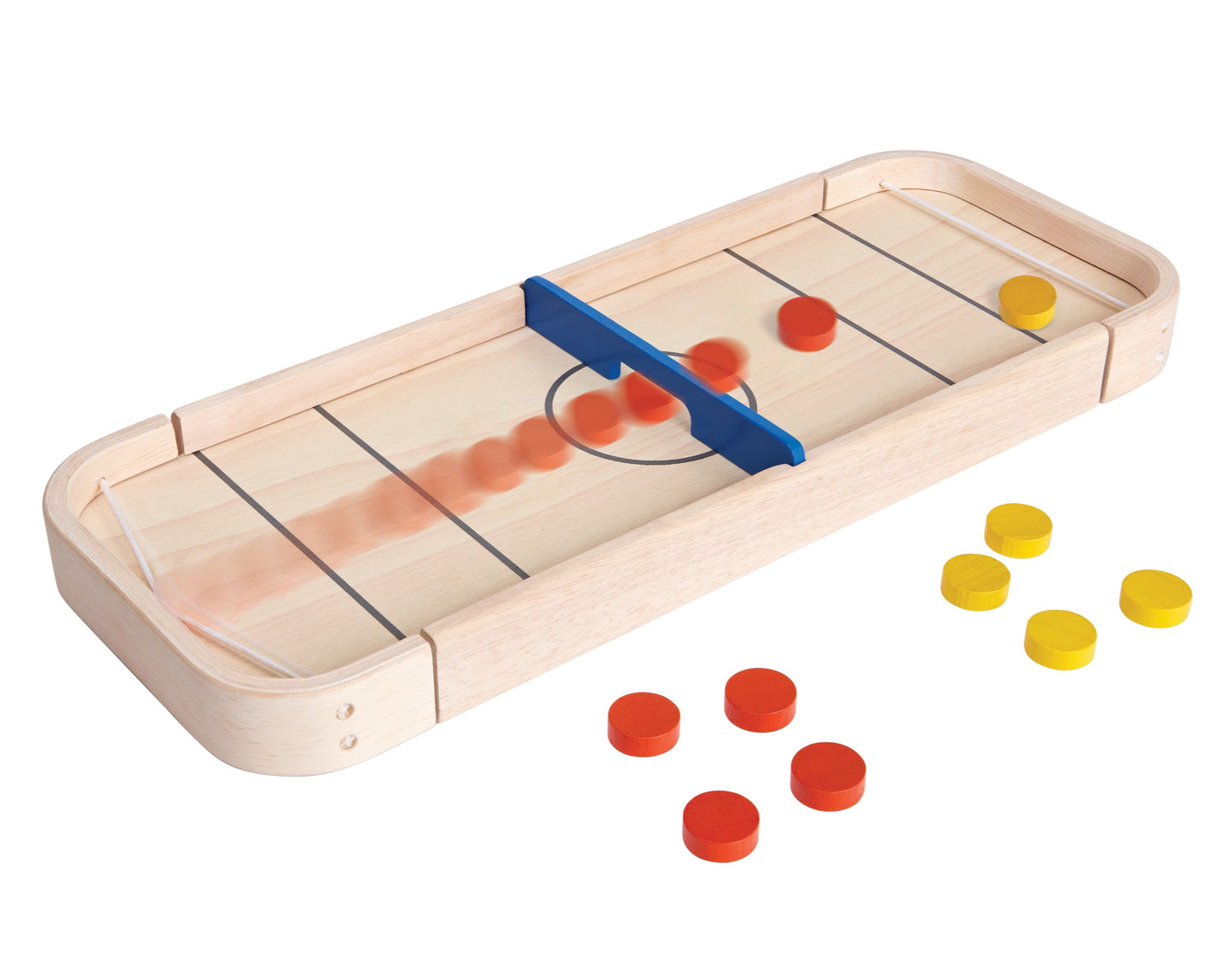 Wooden 2 in 1 shuffleboard game