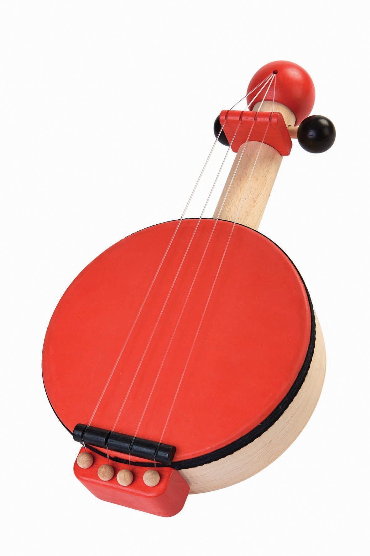 Wooden banjo musical instrument