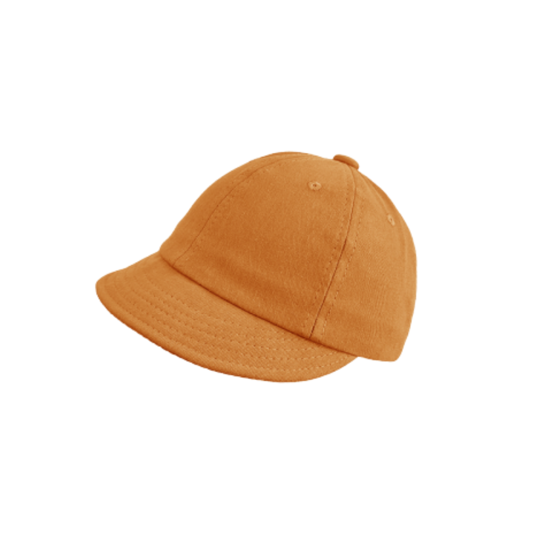 Kids organic cotton soft cap - Mustard