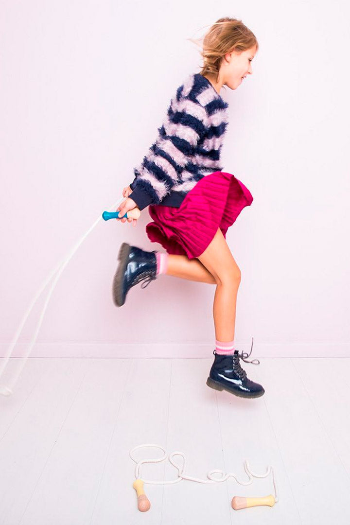 Wooden jumping rope - Coral