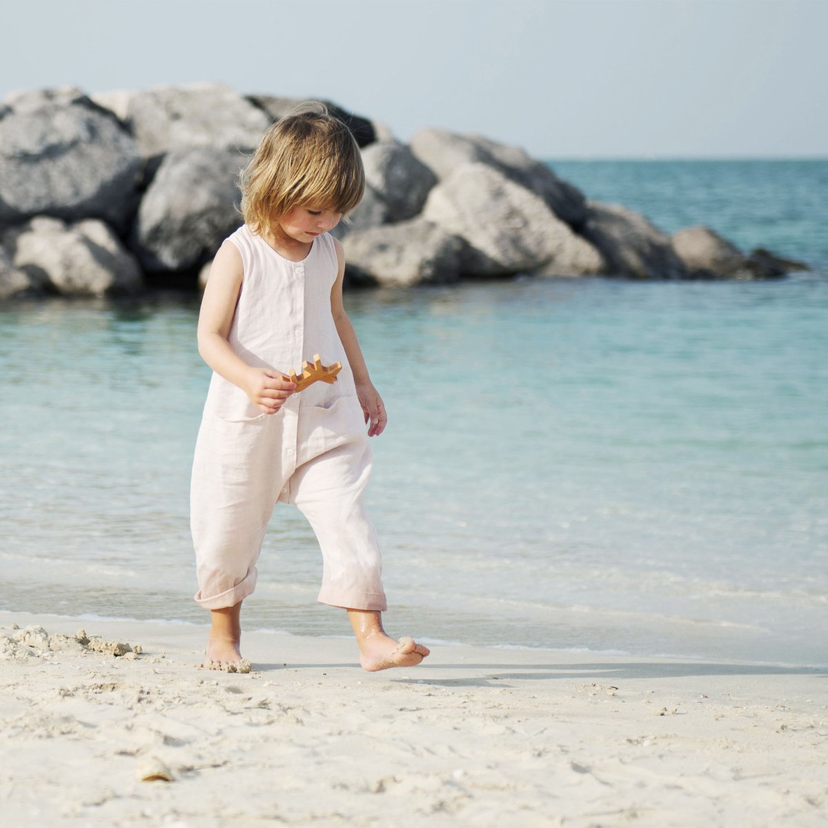 Celina girls linen jumpsuit
