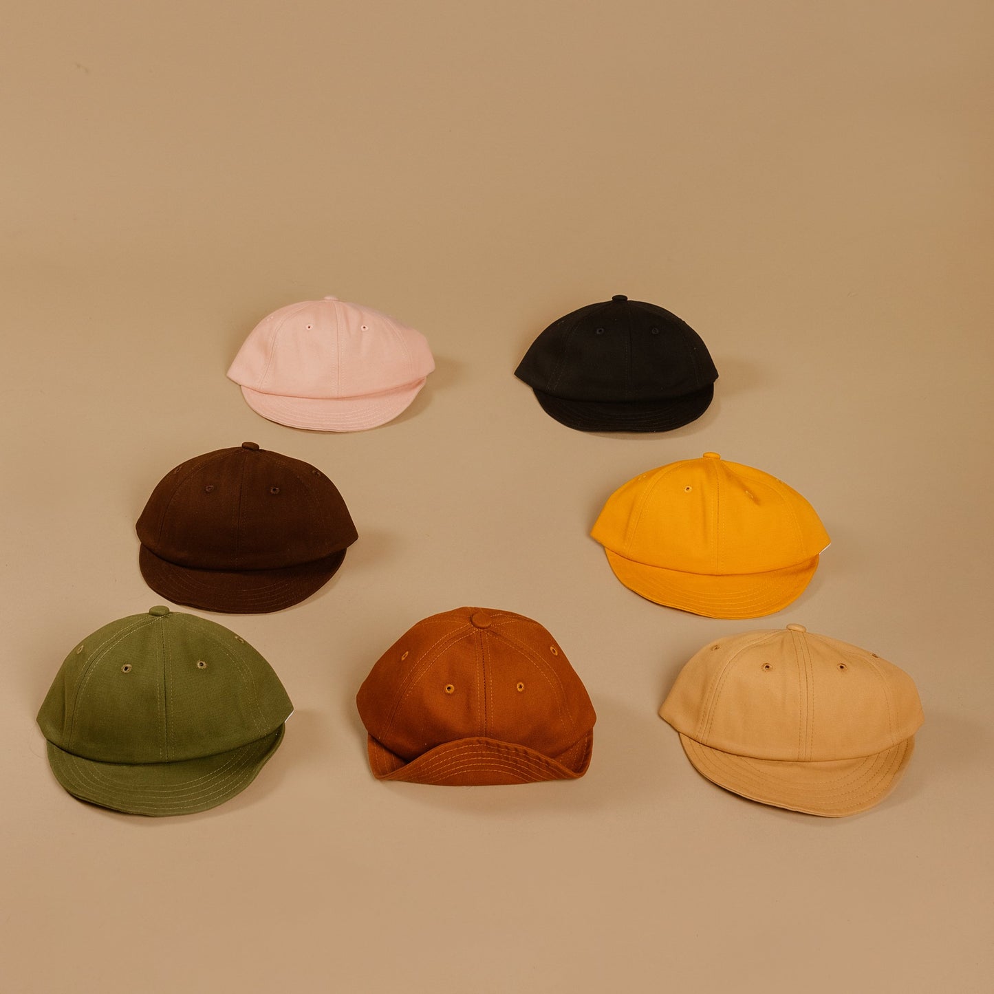 Kids organic cotton soft cap - Rust