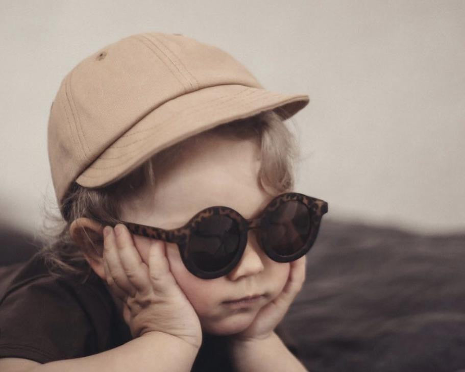 Kids organic cotton soft cap - Beige