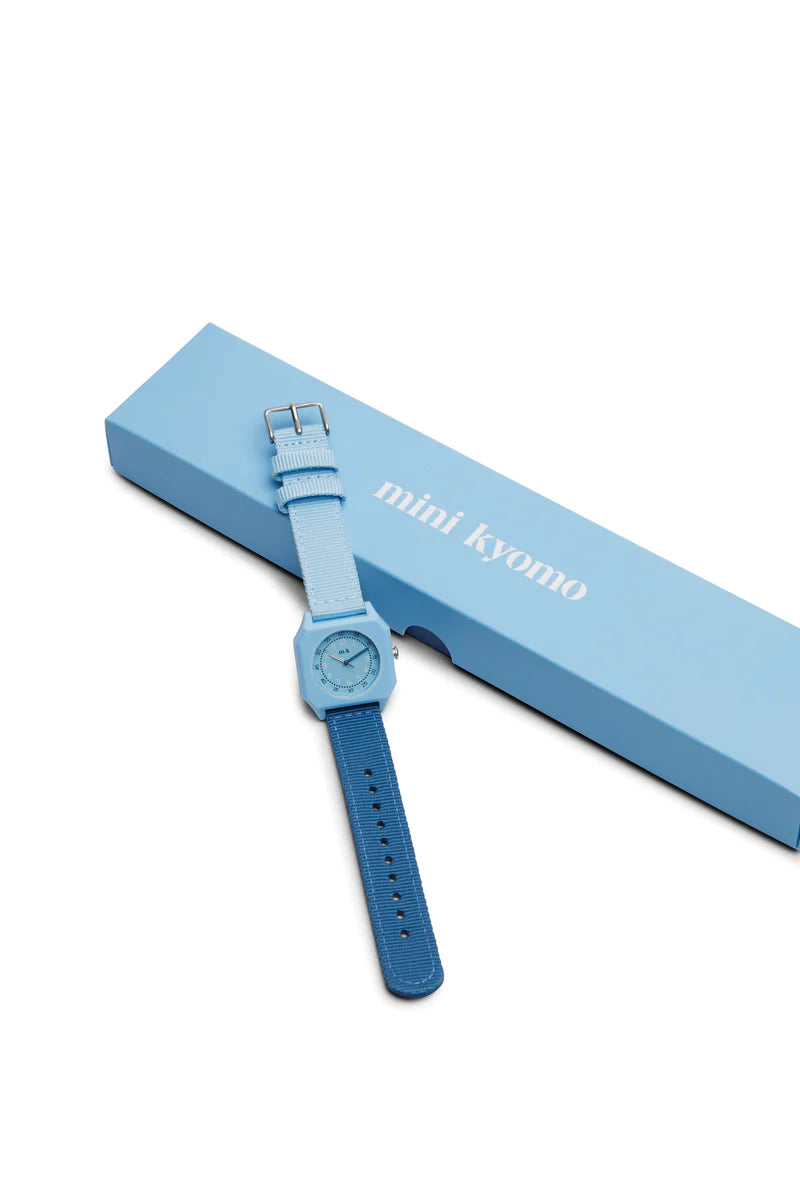 Mini Kyomo blue eco friendly kids watch- Blue Cotton Candy