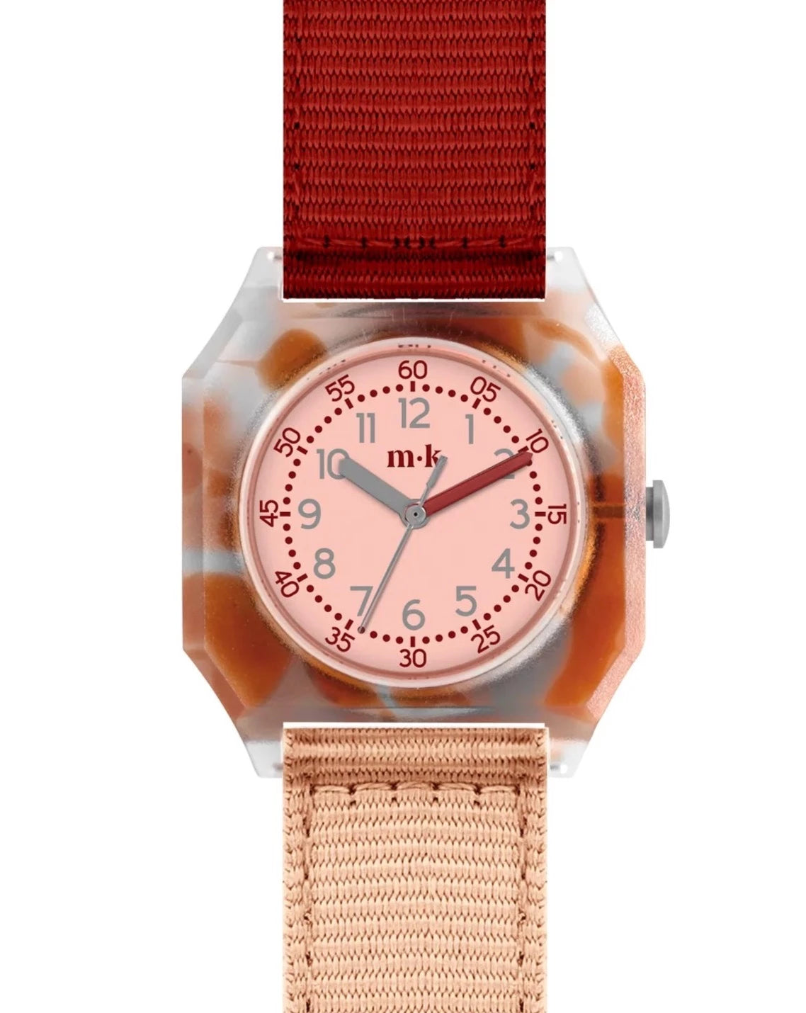 Mini Kyomo Cinnamon roll eco friendly kids watch - Pink + Burgundy