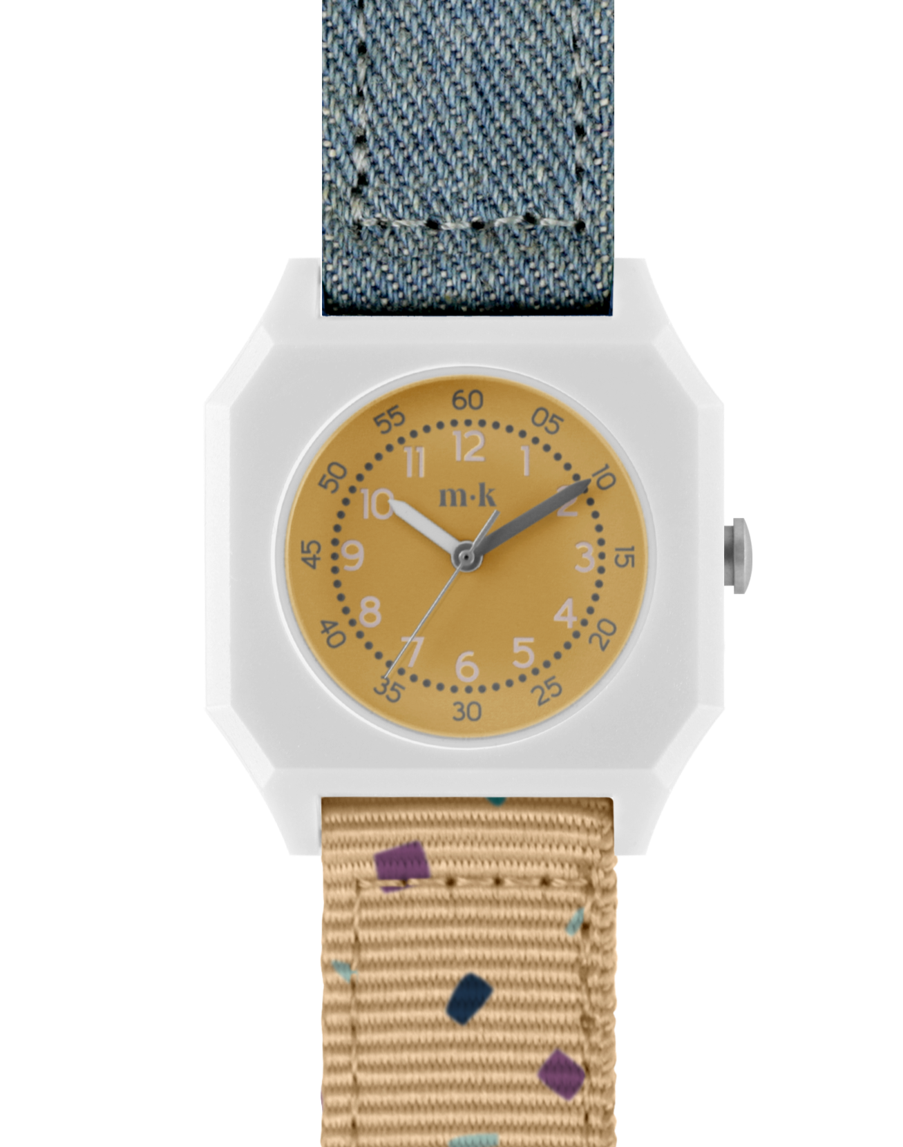 Mini Kyomo denim eco friendly kids watch- Confetti