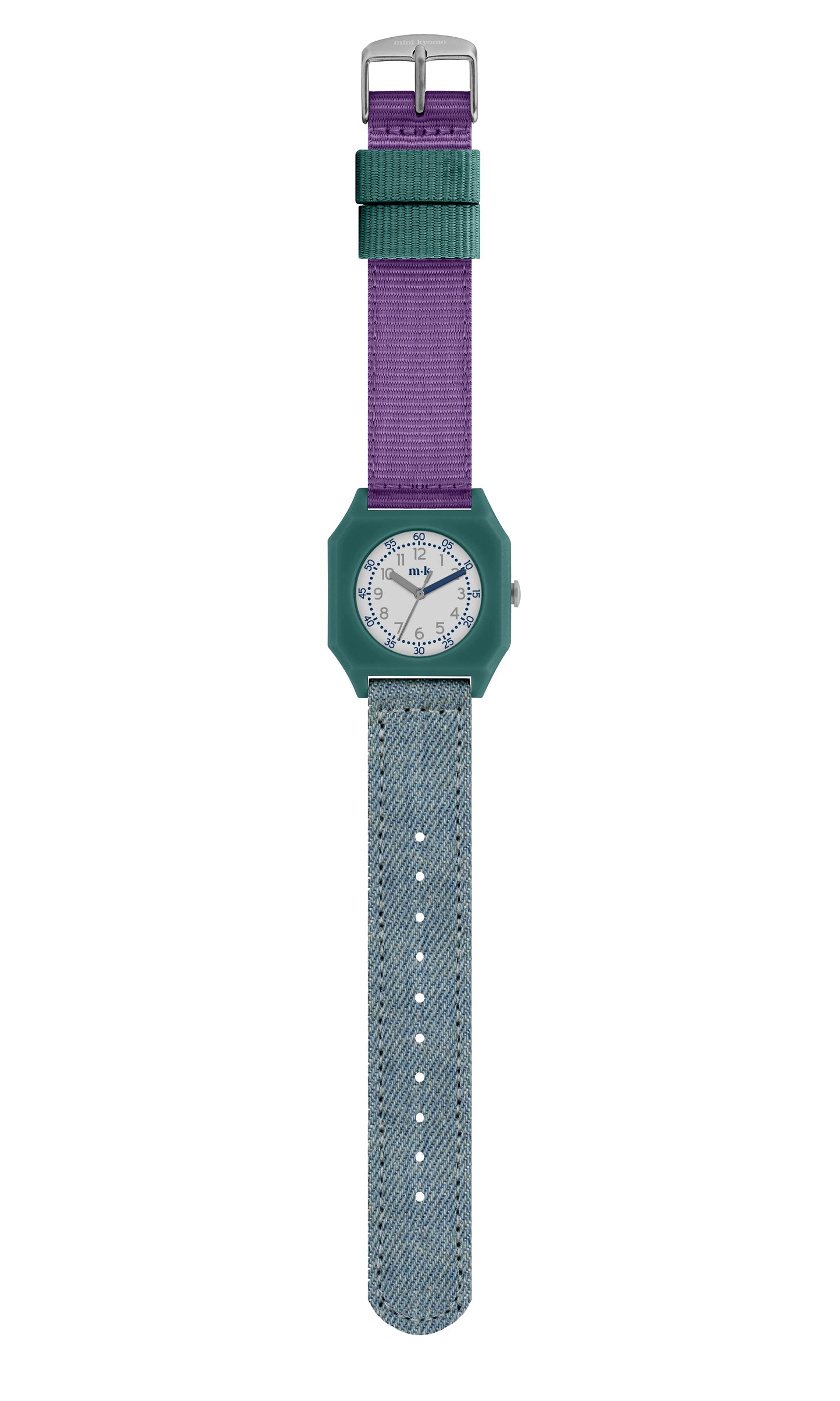 Mini Kyomo green and purple eco friendly kids watch- Emerald