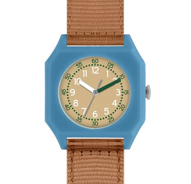 Mini Kyomo Havana sky eco friendly kids watch - Beige + Blue