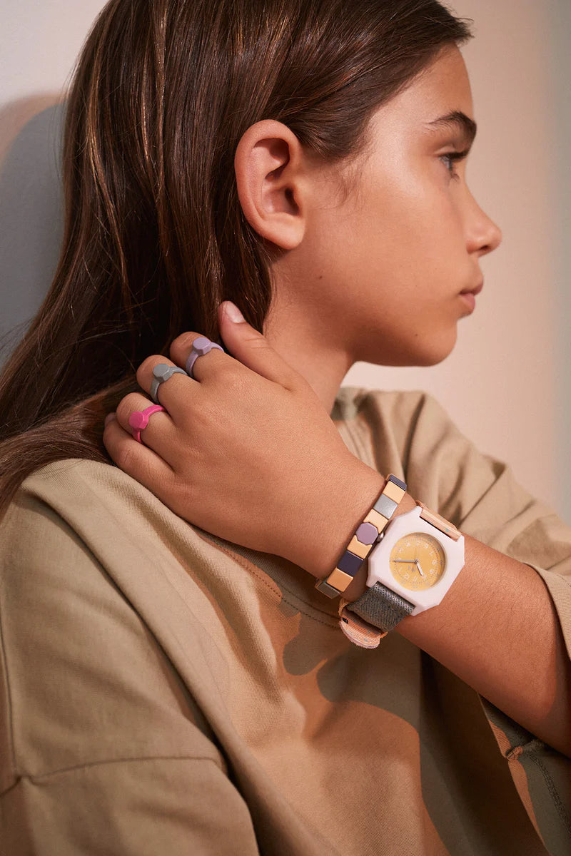 Mini Kyomo denim eco friendly kids watch- Confetti