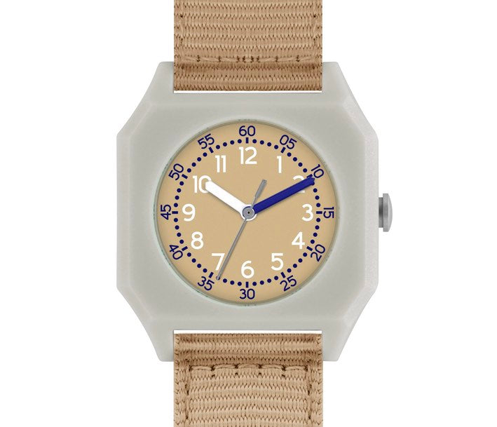 Mini Kyomo beige & white eco friendly kids watch - Sand