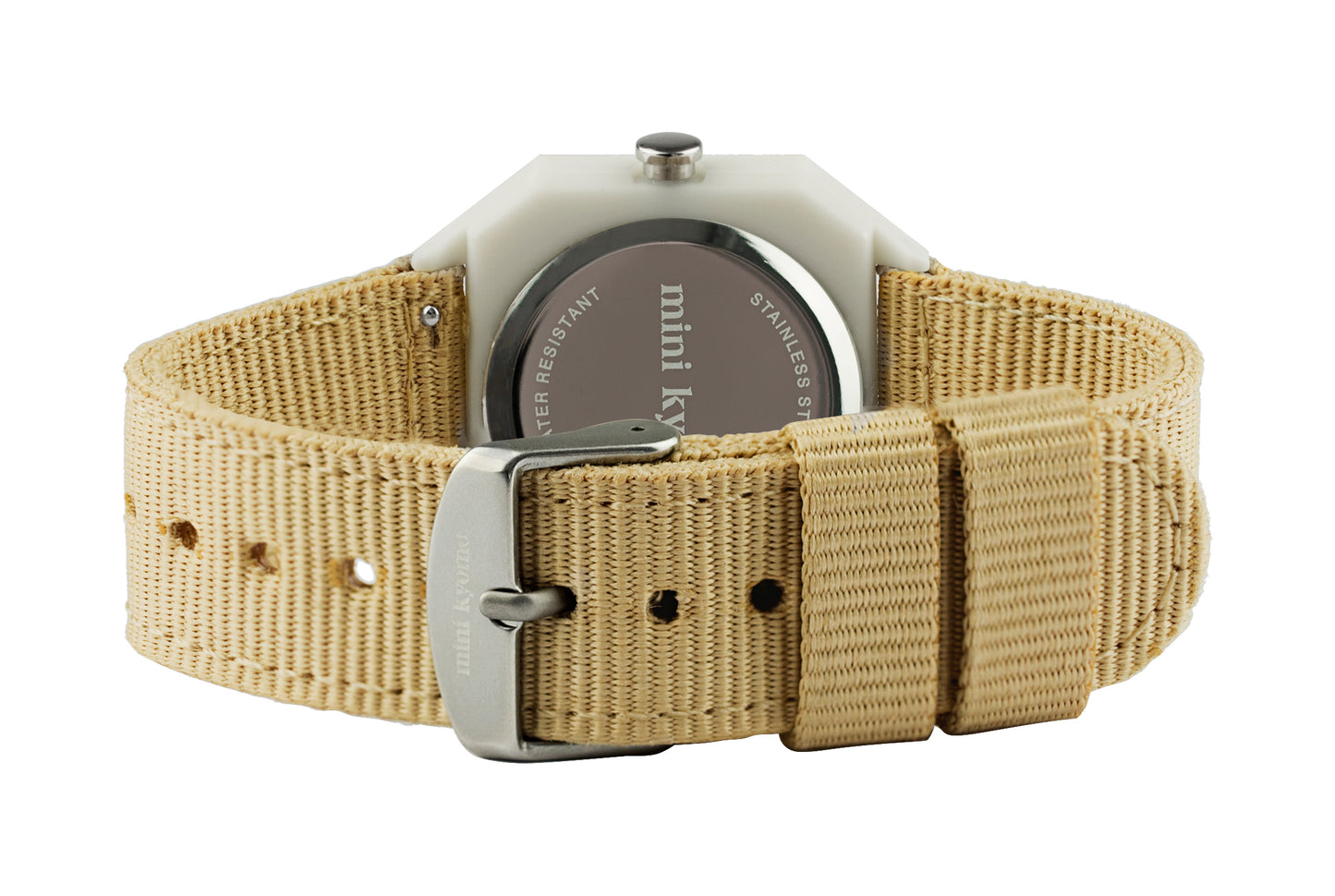 Mini Kyomo beige & white eco friendly kids watch - Sand