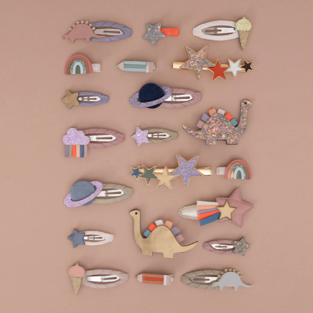 Ice cream clic clacs hairclips