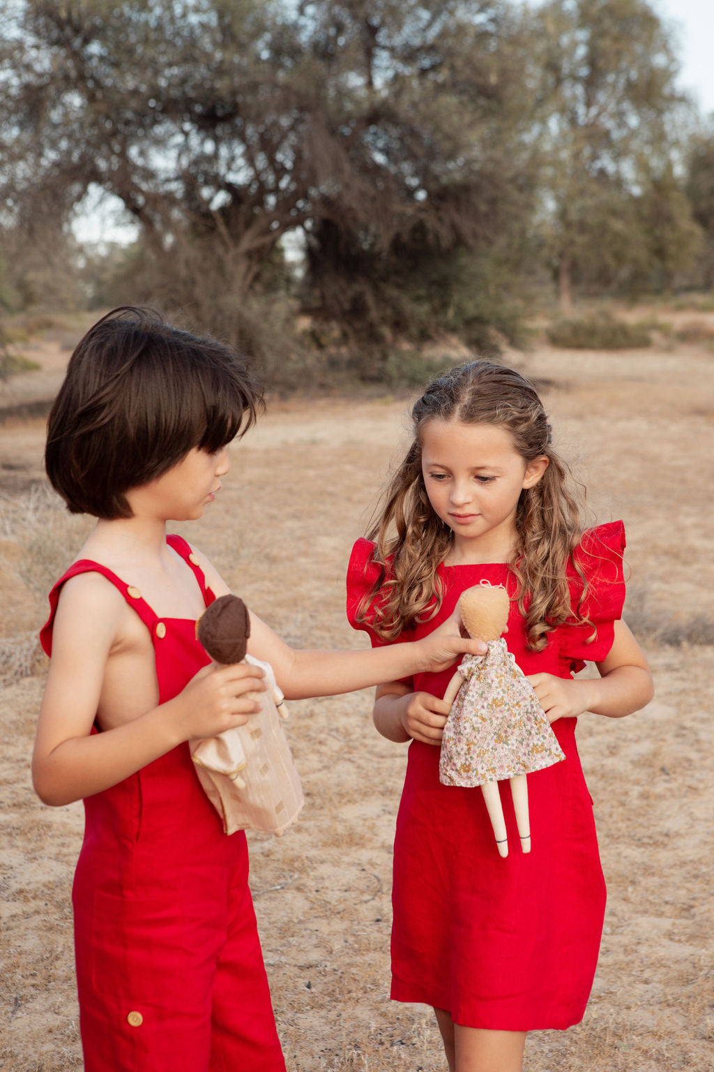 The Arabella dress-Girls linen raffles dress