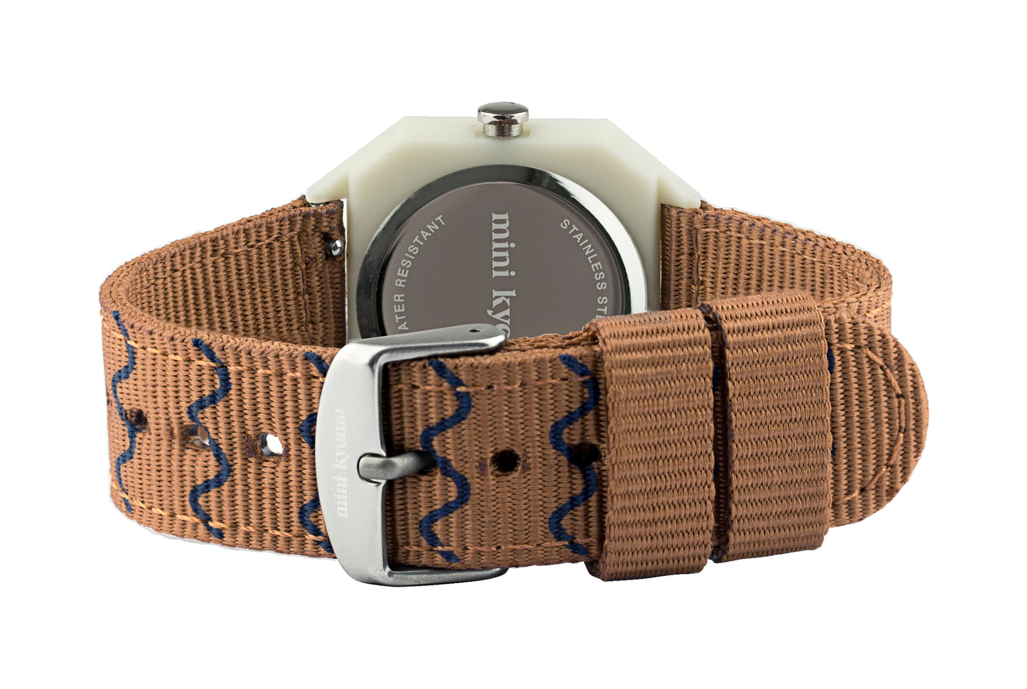 Mini Kyomo Sunset eco friendly kids watch - Beige + Waves