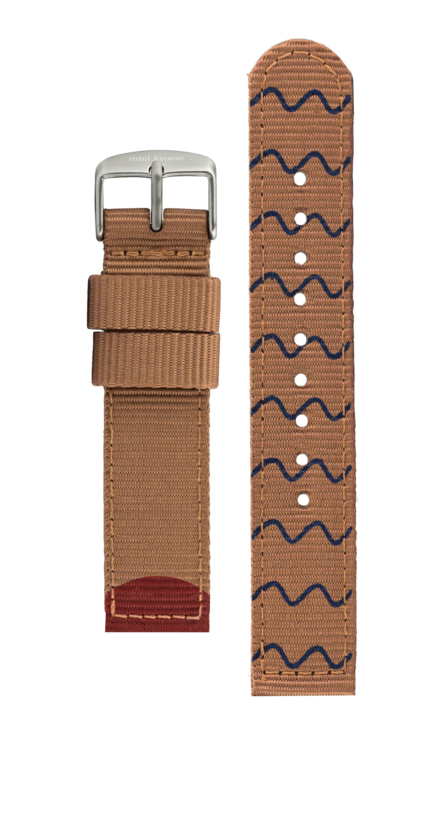 Mini Kyomo Sunset eco friendly kids watch - Beige + Waves