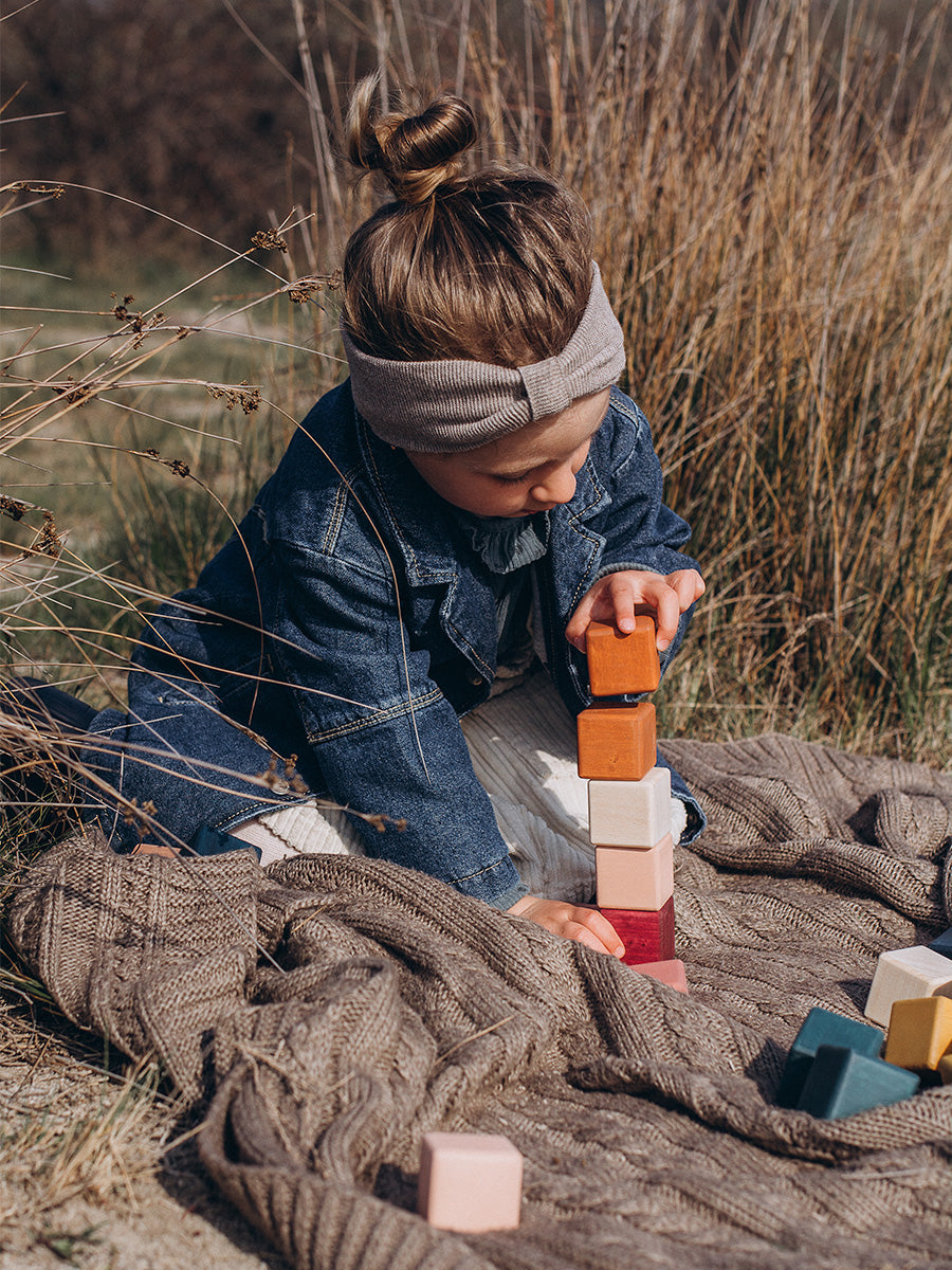 Wooden building blocks set - 24 Pieces