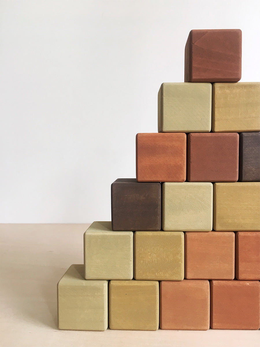 Wooden building blocks set - 24 Pieces