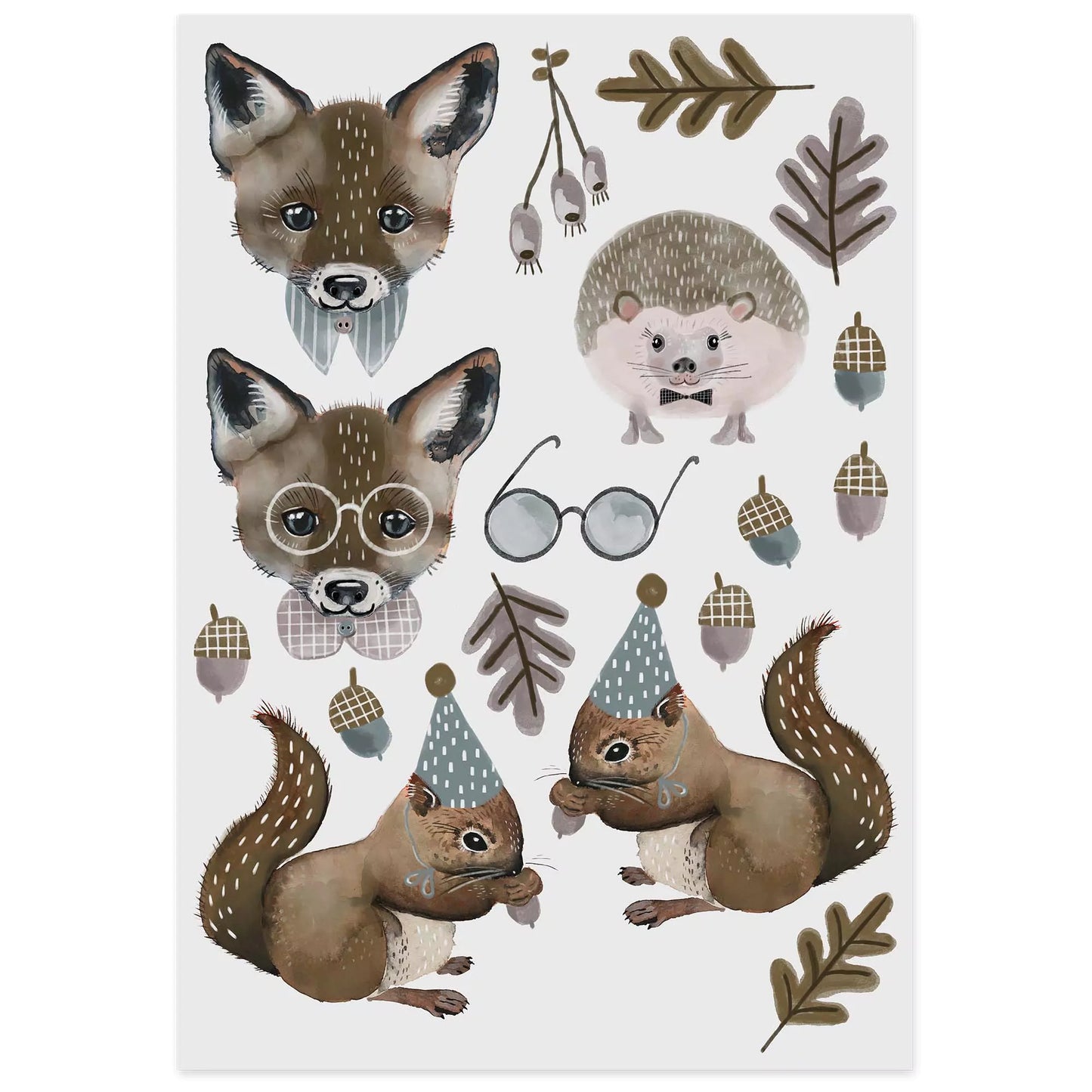 Fox & Squirrel - Kids organic vegan tattoos
