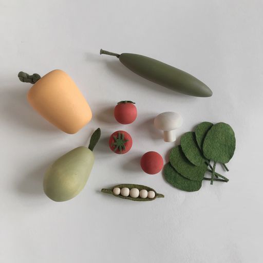Wooden vegetable set - SALAD